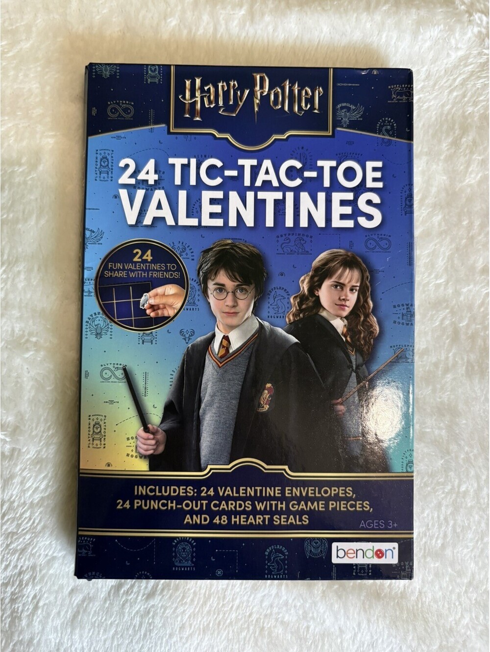 Harry Potter Tic-tac-toe Classroom Valentines Cards 24 Count Box NIB
